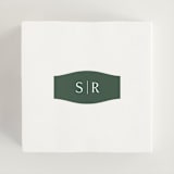 "Somerset" - Wedding Favor Stickers in Evergreen by Melanie Kosuge - In use