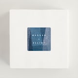 "denim patchwork" - Wedding Favor Stickers in Seaside by Carrie Moradi - In use