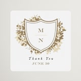 "Heritage" - Wedding Favor Stickers in Honeysuckle by Leah Bisch - Sticker