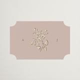 "French Train" - Wedding Favor Stickers in Rose by Ani Somi - Sticker