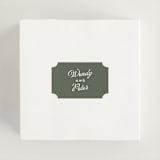 "Penumbra" - Wedding Favor Stickers in Garden by Snow and Ivy - In Use