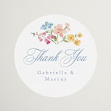 "Everlasting Romance" - Wedding Favor Stickers in Meadow by Petra Kern - Front