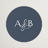 "Ariah" - Wedding Favor Stickers in French Blue by Jennifer Postorino - Front