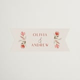 "Giardino" - Wedding Favor Stickers in Saffron by Vera Lim - Front