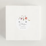 "Untied" - Wedding Favor Stickers in Sherbert by Erin Hodges - In use
