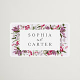 "Gather" - Wedding Favor Stickers in Lilac by Susan Moyal - Front