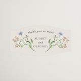 "Wild meadow" - Wedding Favor Stickers in Elder Flower by Sarah Knight - Front