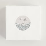"Embroidered" - Wedding Favor Stickers in Dusty Blue by Jen Owens - In use