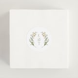 "delicate buds" - Wedding Favor Stickers in Olive by Jennifer Wick - In use