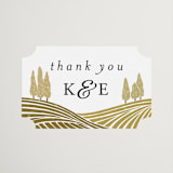 "Valley of the Moon" - Wedding Favor Stickers in Sage by Shiny Penny Studio - Front