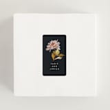 "Dahlia Season" - Wedding Favor Stickers in Navy by Olivia Kanaley Inman - In use