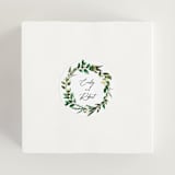 "Fresh Classic" - Wedding Favor Stickers in Porcelain by Susan Moyal - In use