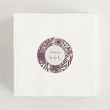 "Fleur" - Wedding Favor Stickers in Sangria by Jen Owens - In use