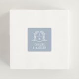 "Hartford" - Wedding Favor Stickers in Powder by Erin L. Wilson - In use