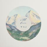 "The Valley" - Wedding Favor Stickers in Summer by Petra Kern - Sticker