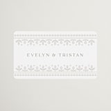 "Lace Trim" - Wedding Favor Stickers in Cream by Kristen Smith - Sticker