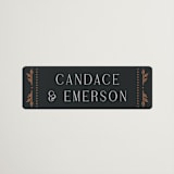 "Gilded nouveau frame" - Wedding Favor Stickers in Onyx by Ana de Sousa - Front