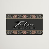 "Timeless Nature" - Wedding Favor Stickers in Ebony by Ana de Sousa - Front