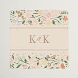 "Esther's garden" - Wedding Favor Stickers in Ivory by Jennifer Wick - Front