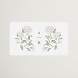 "Shimmering Hydrangeas" - Wedding Favor Stickers in Tea Time by Susan Zinader - Front