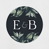 "Vintage Botanicals" - Wedding Favor Stickers in Sage by GeekInk Design - Front