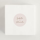"Bella Bellissima" - Wedding Favor Stickers in Blush by Ani Somi - In use