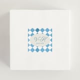 "Knightsbridge" - Wedding Favor Stickers in Sky by Jackie Crawford - In use