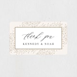 "Solaris" - Wedding Favor Stickers in Blush by Kristie Kern - Front