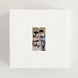 "The Big Picture" - Wedding Favor Stickers in Ivory by Minted - In use