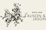 "Elegance Illustrated" - Wedding Favor Stickers in Beige by Phrosné Barwood - In use
