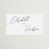 "Macaron" - Wedding Favor Stickers in Snow by Nicoletta Savod - Front