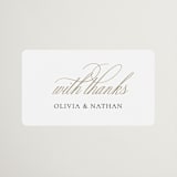 "Aligned" - Wedding Favor Stickers in Spun Sugar by Jessica Williams - Front
