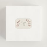 "Queen Anne's Lace" - Wedding Favor Stickers in Creme Brulee by Jennifer Wick - In use