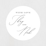 "la noce" - Wedding Favor Stickers in Ink by Design Lotus - Front