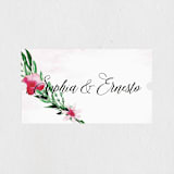 "Garden Party Joy" - Wedding Favor Stickers in Blush by frances mathys - Front