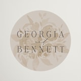 "City Center" - Wedding Favor Stickers in Cotton by Erin L. Wilson - Front