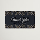 "Regency Grace" - Wedding Favor Stickers in Onyx by Ana de Sousa - Front