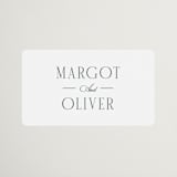 "The Ritz" - Wedding Favor Stickers in Quartz by Kristie Kern - Front