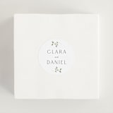 "Delicate Vine" - Wedding Favor Stickers in Alabaster by Susan Moyal - In use