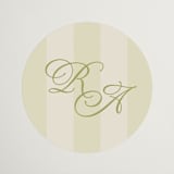 "rory" - Wedding Favor Stickers in Olive by Ellen Schlegelmilch - Front