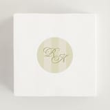 "rory" - Wedding Favor Stickers in Olive by Ellen Schlegelmilch - In Use
