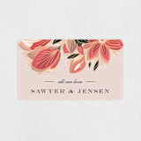 "Sawyer" - Wedding Favor Stickers in Cloisonné by Melanie Kosuge - Front