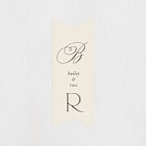 "Refined Beauty" - Wedding Favor Stickers in Cream by Stacey Day - Front