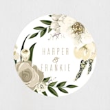 "jewel" - Wedding Favor Stickers in Onyx by Susan Moyal - Front