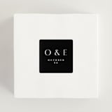 "Modern Classic Names" - Wedding Favor Stickers in Onyx by Emily Betts - In use