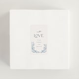 "Porcelain" - Wedding Favor Stickers in Delft Blue by Ashley DeMeyere - In use