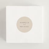 "Magnolias" - Wedding Favor Stickers in Sky by Sabrin Deirani - In use