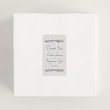 "Pavilion" - Wedding Favor Stickers in Navy by Petra Kern - In use