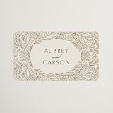 "Royalty" - Wedding Favor Stickers in Cream by Jen Owens - Front