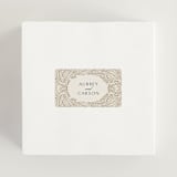 "Royalty" - Wedding Favor Stickers in Cream by Jen Owens - In use